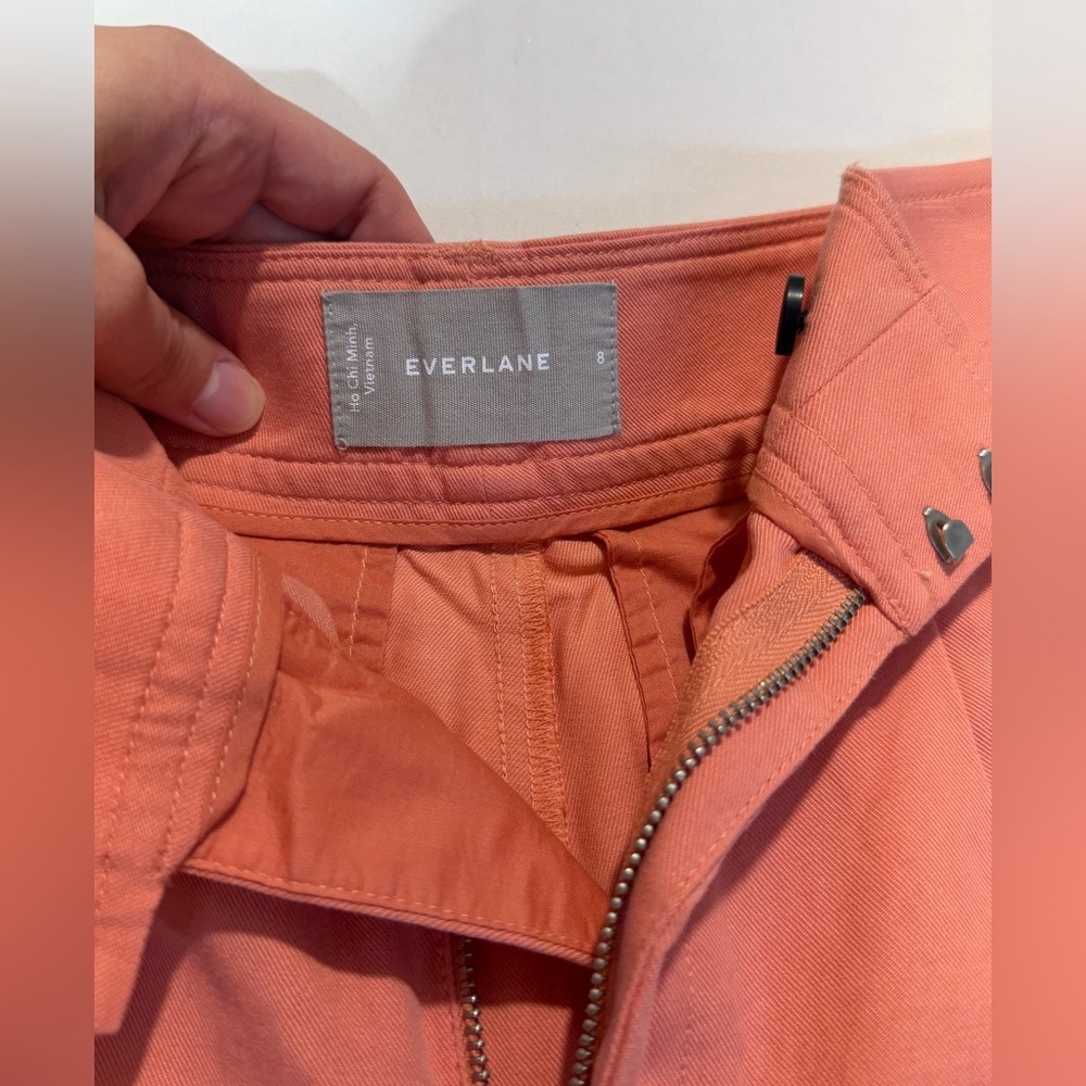 Everlane The Draper Short Buttersmooth Tawny Pink Sz 8 Professional Preppy - Picture 5 of 8